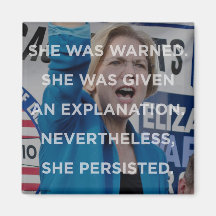 Elizabeth warren nevertheless she persisted magnet