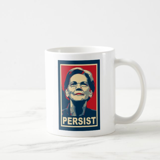 elizabeth warren persist coffee mug (Right)