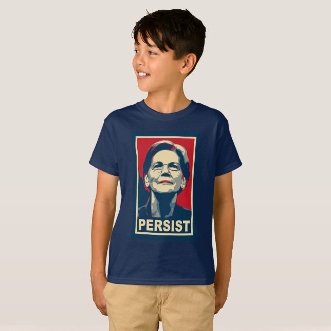 Elizabeth Warren Persist T-Shirt (Front Full)