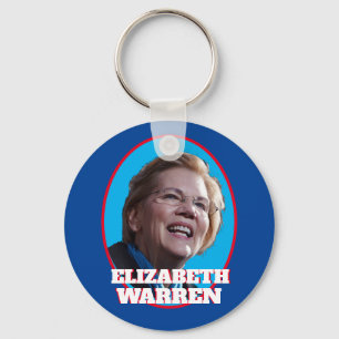 Elizabeth Warren Portrait Key Ring