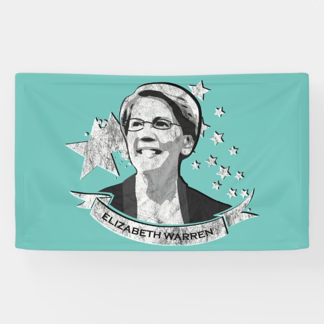 Elizabeth Warren Star Banner (Horizontal)