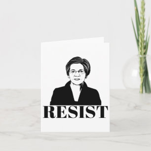 Elizabeth Warren Teeshirt Political Feminist Resis Card