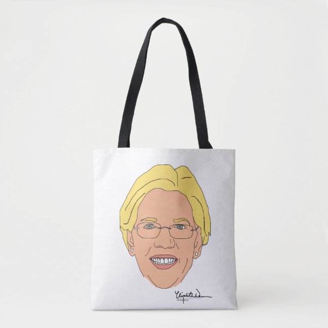 Elizabeth Warren with Signature Tote Bag (Front)