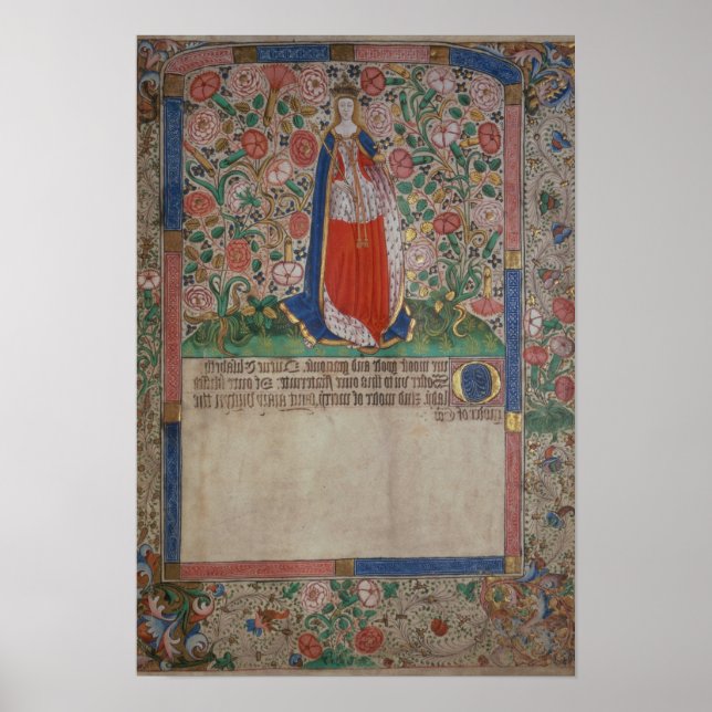 Elizabeth Woodville  Queen Consort of King Edward Poster (Front)