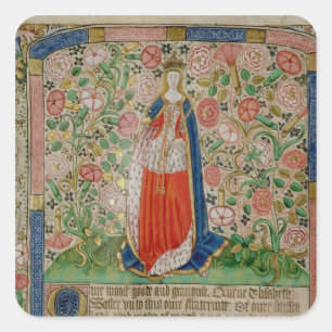 Elizabeth Woodville  Queen Consort of King Square Sticker