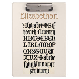 Elizabethan Clipboard