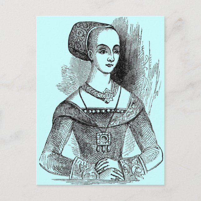 Elizabethan Clothing Postcard (Front)