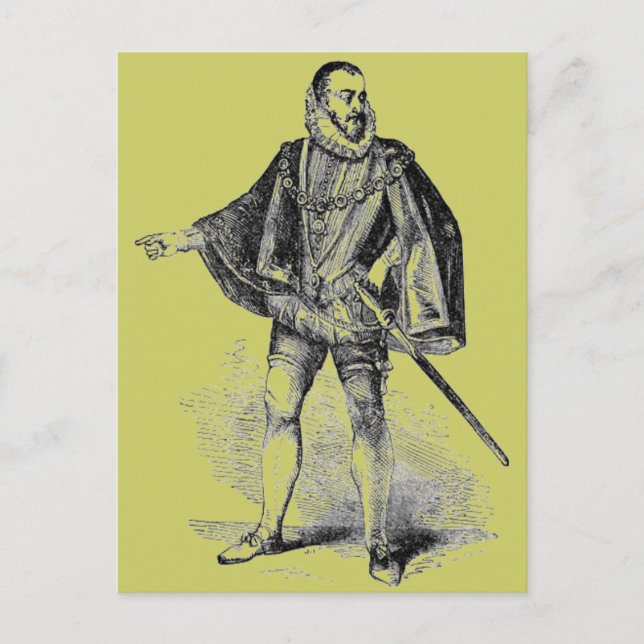 Elizabethan Costumes Postcard (Front)