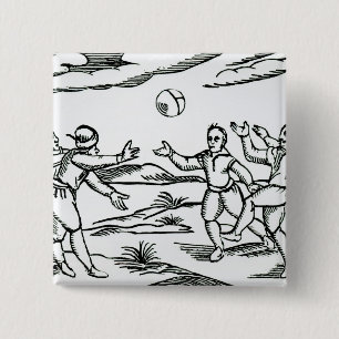 Elizabethan Football 15 Cm Square Badge