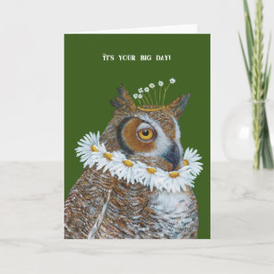 Elizabethan Owl big day card