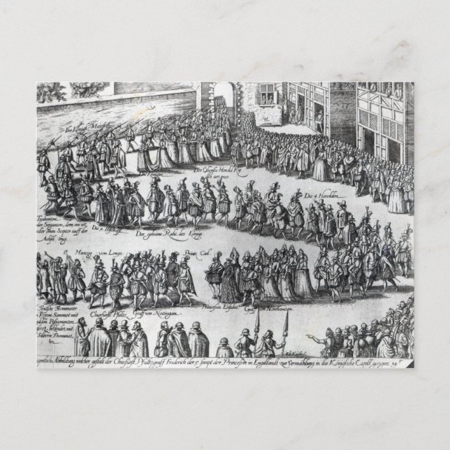 Elizabethan Procession Postcard (Front)