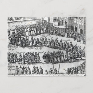 Elizabethan Procession Postcard