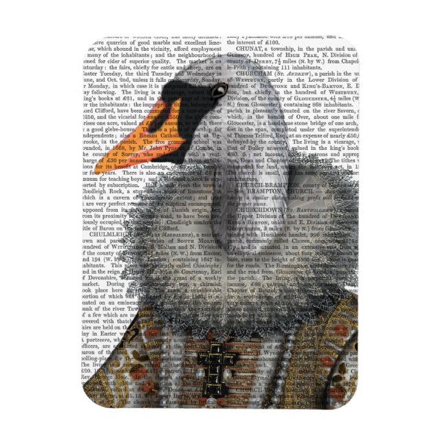 Elizabethan Swan Magnet (Vertical)