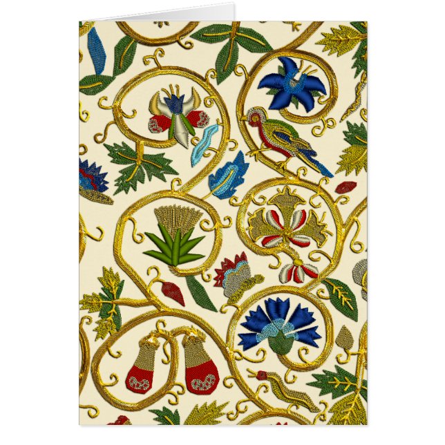 Elizabethan Swirl Embroideries-Goldwork imitation (Front)