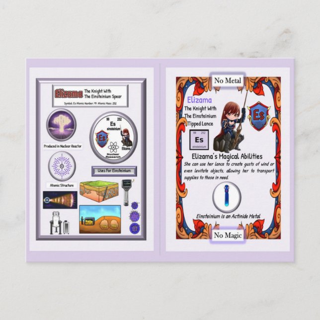 Elizama - Knight Einsteinium Lance Postcard (Front)