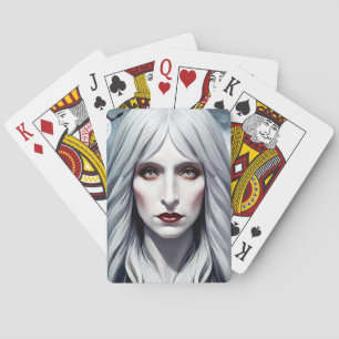 Elizavella Vampire Witch Woman Fantasy Dark art Playing Cards