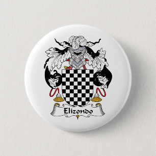 Elizondo Family Crest 6 Cm Round Badge