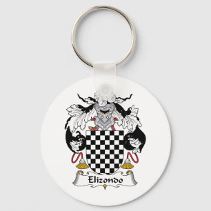 Elizondo Family Crest Key Ring
