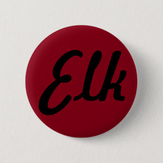 Elk 6 Cm Round Badge
