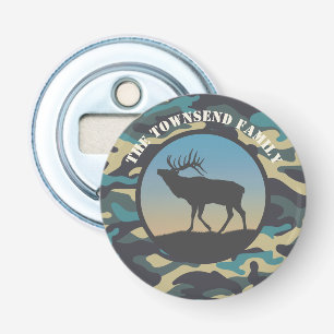 Elk and Camo Bottle Opener