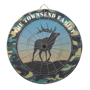 Elk and Camo Dartboard