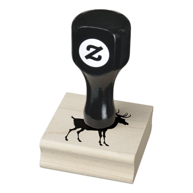 Elk Animal Design Rubber Stamp (Stamp)