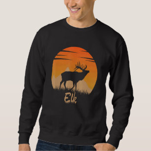 Elk Animal Hot In The Mounta In Nature Sweatshirt