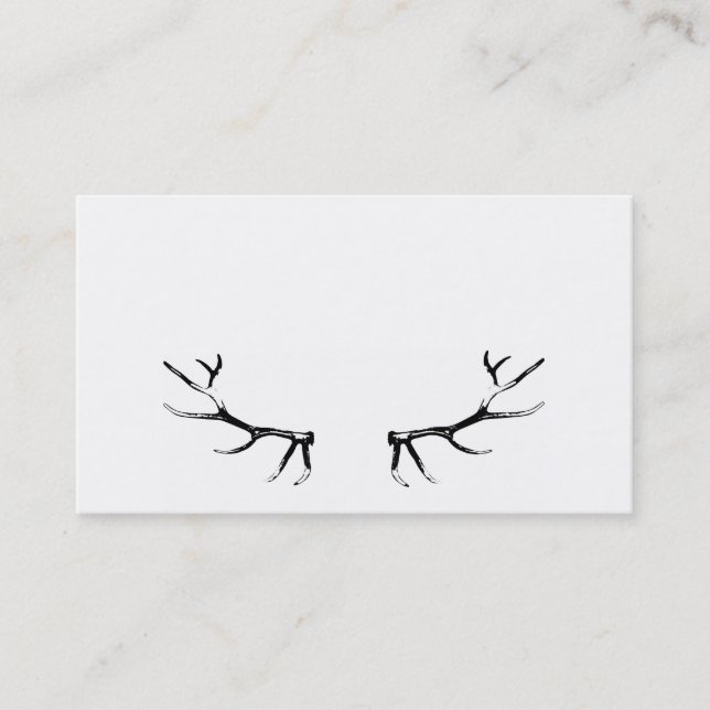 Elk Antler Business Card (Front)
