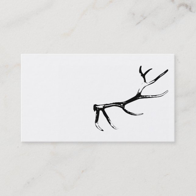 Elk Antler Business Card (Front)