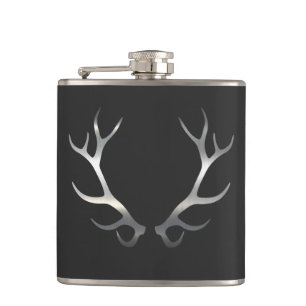 Elk Antlers Hip Flask