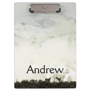 Elk at Grand Teton National Park Photography Clipboard