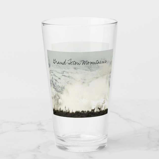 Elk at Grand Teton National Park Photography Glass (Front)