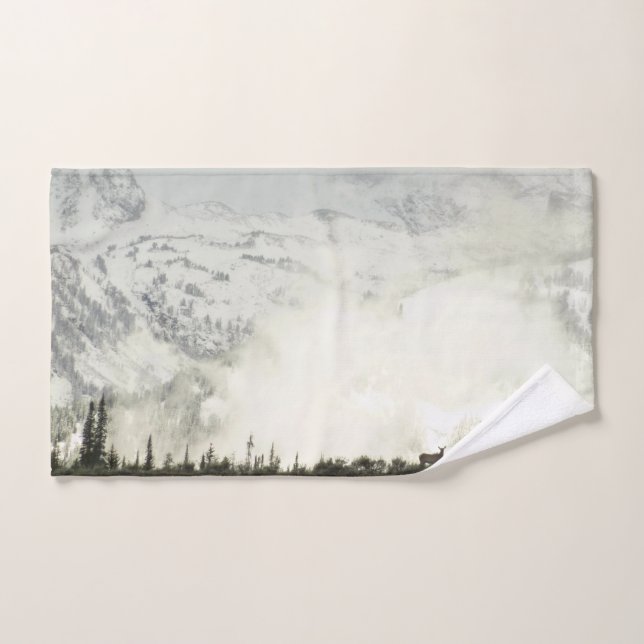 Elk at Grand Teton National Park Photography Hand Towel (Hand Towel)