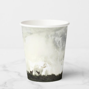 Elk at Grand Teton National Park Photography Paper Cups
