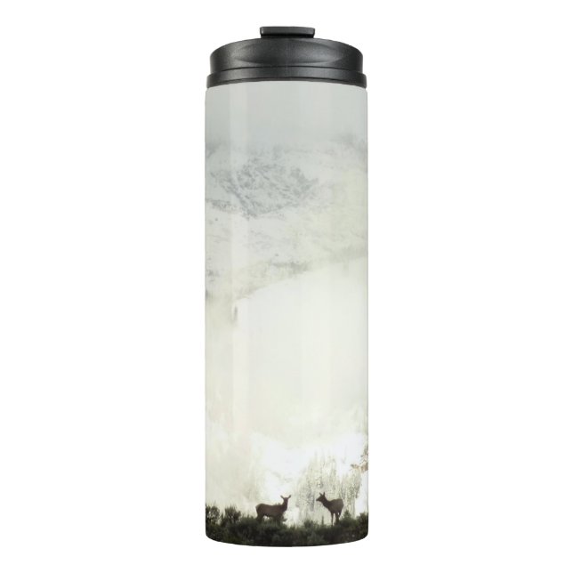Elk at Grand Teton National Park Photography Thermal Tumbler (Front)