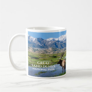 Elk beside Big Spring Creek Great Sand Dunes NP Coffee Mug