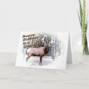 Elk birthday-customise card