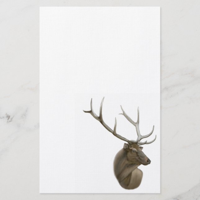 Elk Buck Stationery (Front)
