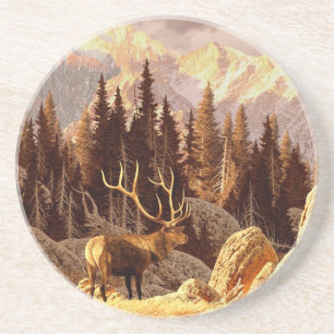 Elk Bull Coaster