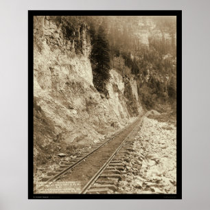 Elk Canyon On Fort Pierre Railroad SD 1890 Poster