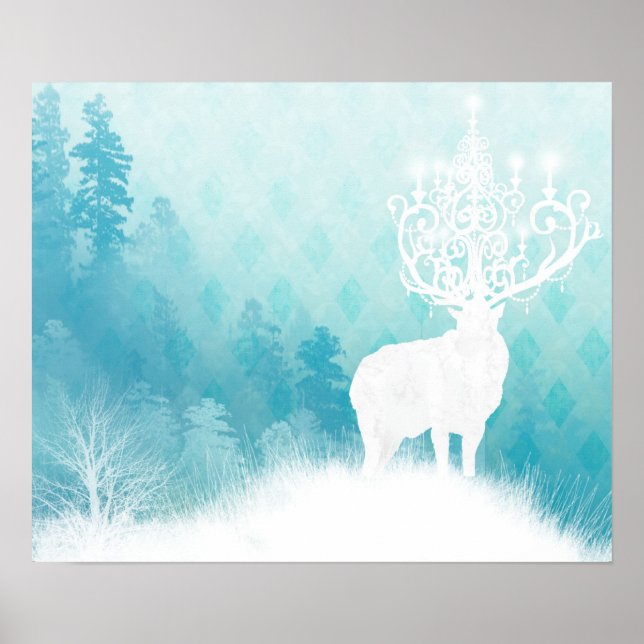 Elk Chandelier Poster (Front)