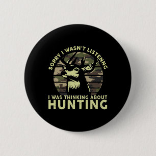 Elk Deer Hunter Funny Deer Hunting Tee Gifts Dad M 6 Cm Round Badge