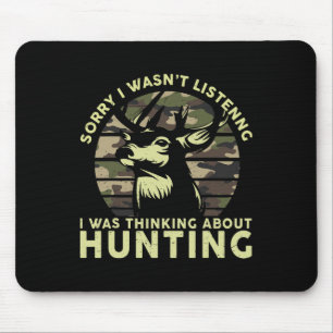 Elk Deer Hunter Funny Deer Hunting Tee Gifts Dad M Mouse Mat