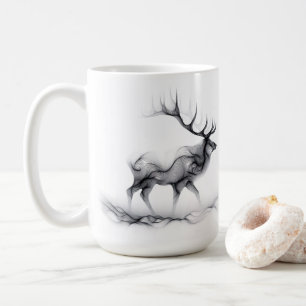 Elk Deer Stag Silhouette Mug