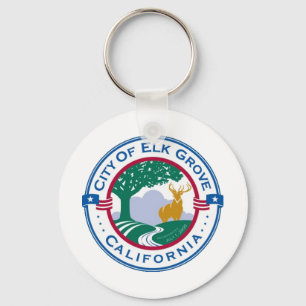 Elk Grove (California) City flag Keychain