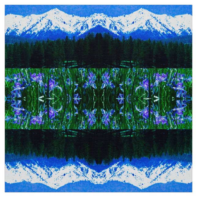 Elk Horn Iris Fabric (Swatch)