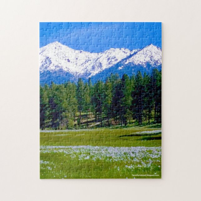 Elk Horn Iris Mountains Jigsaw Puzzle (Vertical)