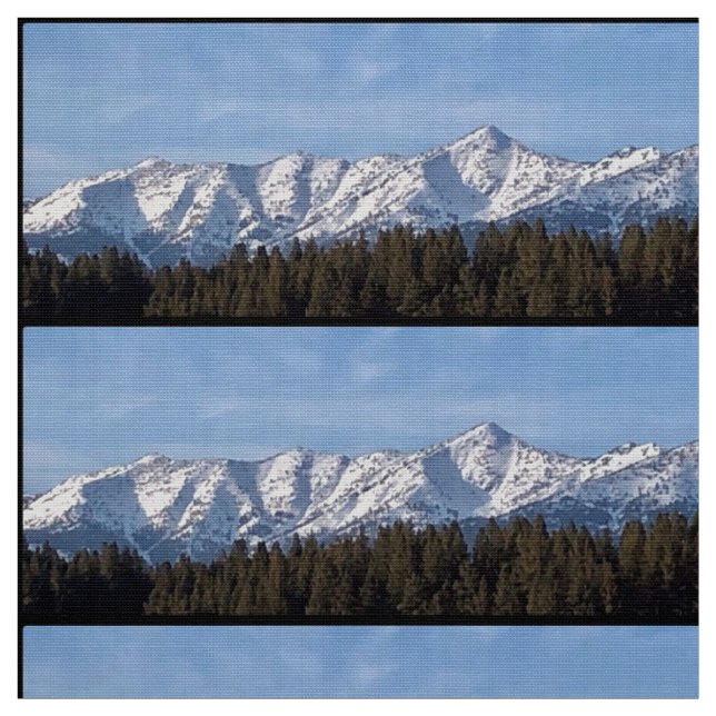 Elk Horn Mountain Blues Fabric (Swatch)
