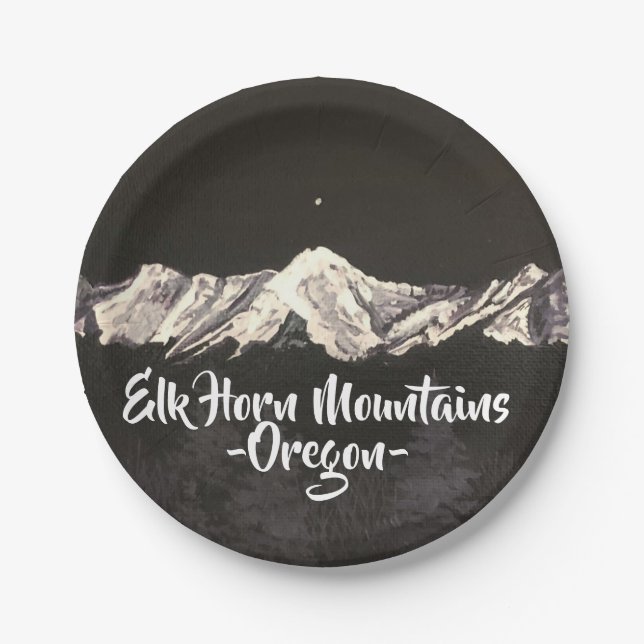 Elk Horn Paper Plates (Front)