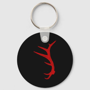 Elk Hunting Bull Antler Shed  Key Ring